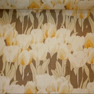 Jay Yang Pattern Tulipa Decorating Fabric in MAIZE